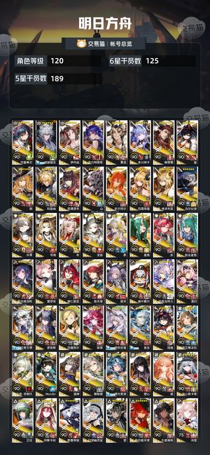 明日方舟【120级】 接近全图，附赠全图终末地
