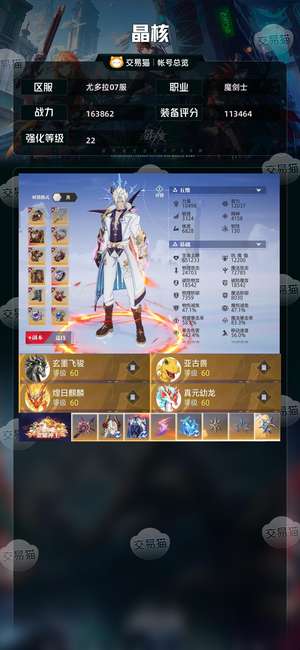 晶核【魔剑士战力163862】 3级马细节打造