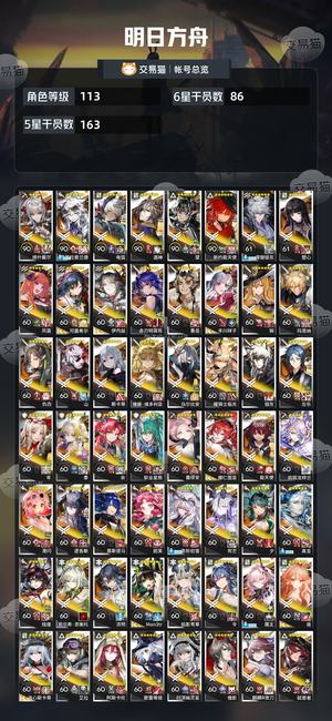 明日方舟【113级】 明日方舟成品号