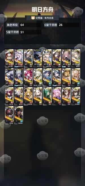 明日方舟【64级】维什戴尔全皮肤
