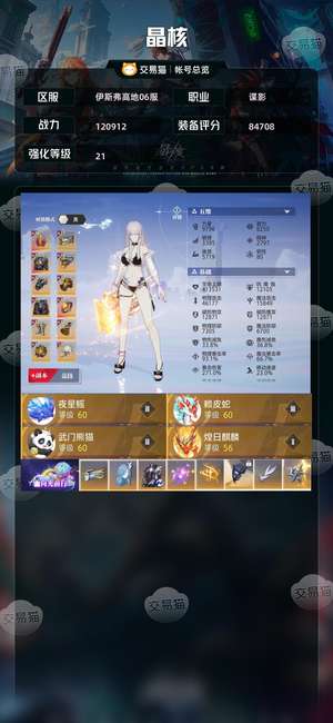 晶核【谍影战力120912】 低价无损21，可换绑