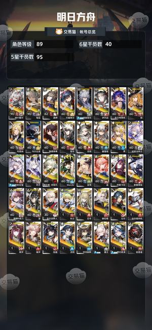 明日方舟【89级】 满潜望，满潜异格银灰