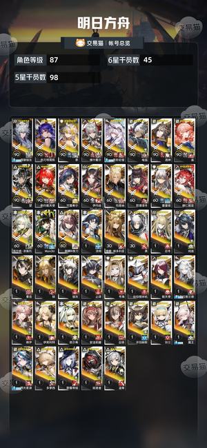 明日方舟【87级】 死绑退坑你想玩的超大杯基本都有