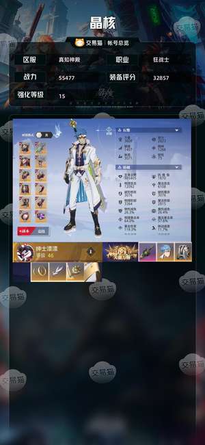 晶核【狂战士战力55477】165共鸣，三卡全开，天空齐