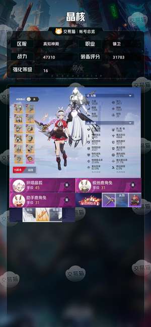 晶核【镰卫战力47310】 16武器163共鸣正式服22全