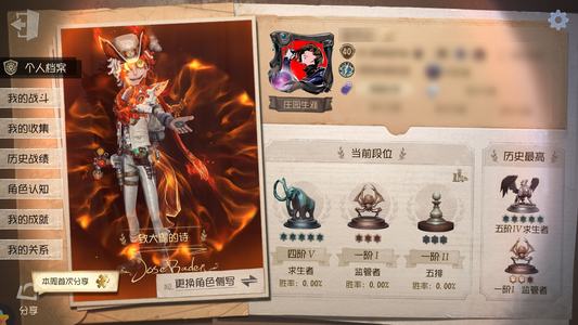 第五人格【40级】火灾一限 crow