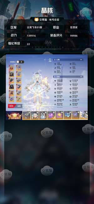晶核【狂想家战力13,9916】210共鸣狂想，刷图杠杠快