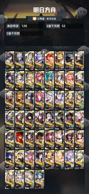 明日方舟【120级】合成玉15万源石1076颗