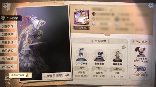 第五人格【18级】绝版福尔摩斯联动归宿号