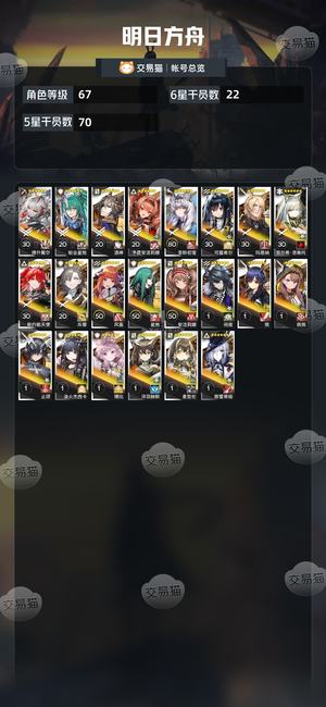 明日方舟【67级】维神凯尔希新能斩业夏游洁酒神