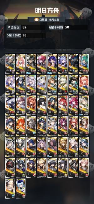 明日方舟【82级】多6星联动动皮看图