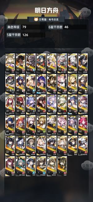 明日方舟【79级】全联动限定b2wsm