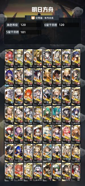 明日方舟【120级】多满潜，皮肤卡池厚