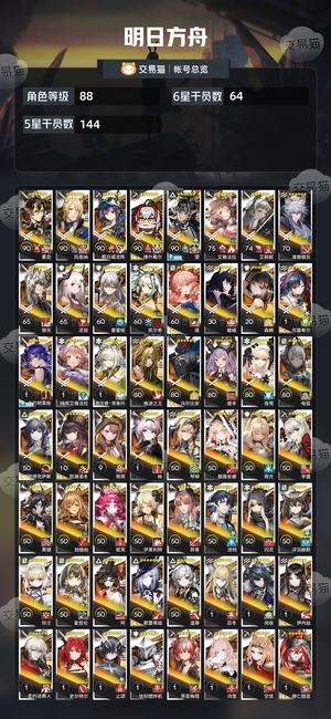 明日方舟【88级】超多超大杯有望有维神和愚人节皮