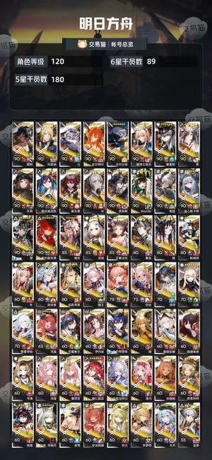 明日方舟【120级】明日方舟死绑号 绝对安全