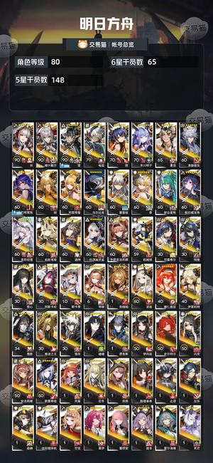 明日方舟【80级】极品三幻神维什戴尔望母鸡卡全联