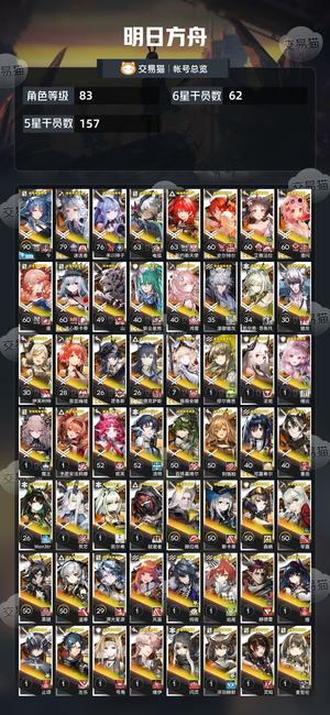 明日方舟【83级】特价308干员官服死绑