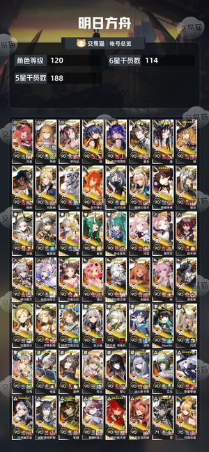 明日方舟【120级】明日方舟超大杯多，100抽左右
