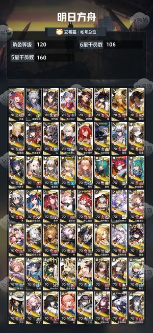 明日方舟【120级】 这几年的强力干员基本都有