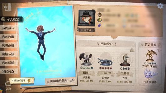 第五人格【128级】三万紫薯中原中也，教授限定金