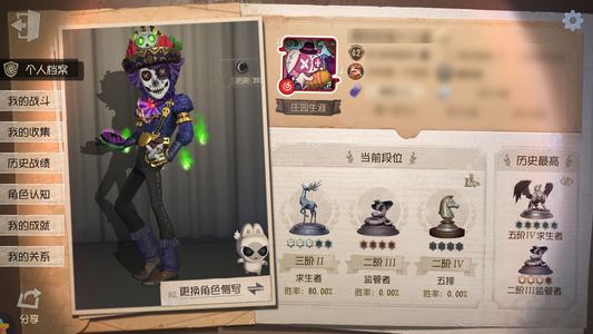 第五人格【42级】crow 银魂人 真相小姐