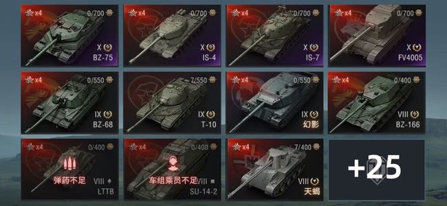 坦克世界X坦克4 金币坦克12 坦克36 债券3400 金币656 银币998,4271
