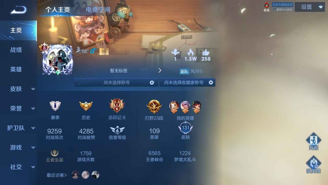 王者荣耀【109英雄131皮肤】王者v8，枪神纪双母猴