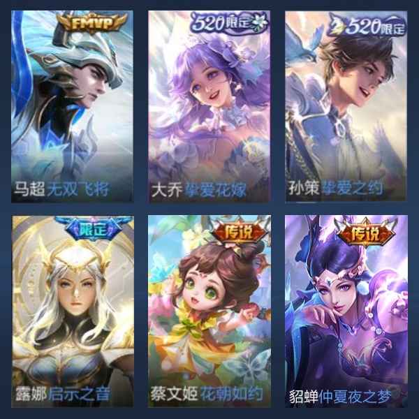 王者荣耀【112英雄韩信,橘右京,嬴政,娜可露露,艾琳,不知火舞,夏洛特皮肤】省标金蝉安琪拉甄姬蔡文姬孙膑