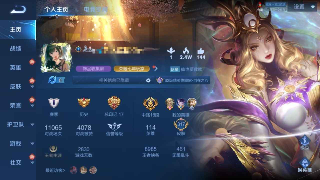 王者荣耀【114英雄317皮肤】王者荣耀正式服