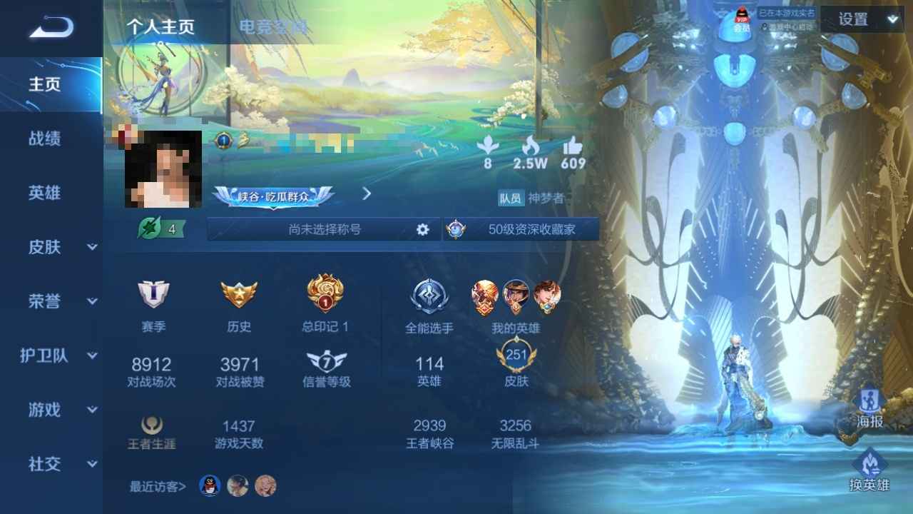 王者荣耀【114英雄251皮肤】有李白 荣耀典藏 