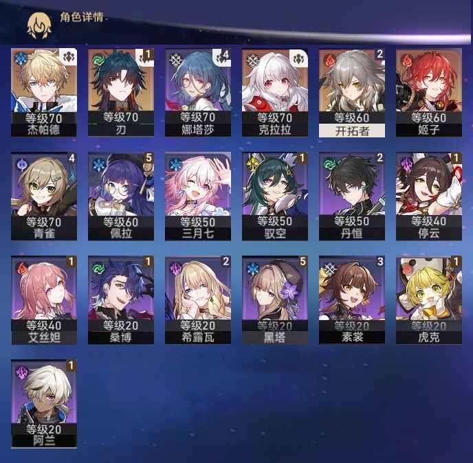 崩坏：星穹铁道【55级】一命刃，克拉拉姬子杰哥加专武